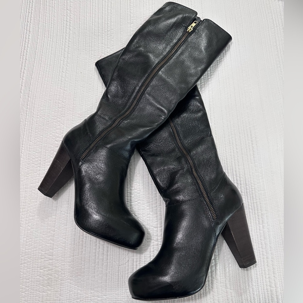 Steve Madden Black Heeled Boots